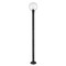 Z-Lite Laurent Outdoor Post Mounted Fixture, 1-Light, 12 In.W x 89.5 In.H, Black/Clear Seedy 599PHB-567P-BK - alternate 5